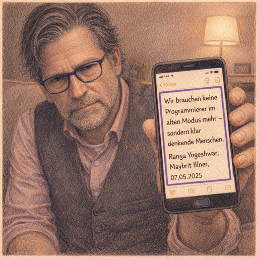 René und das Zitat von Ranga Yogeshwar
